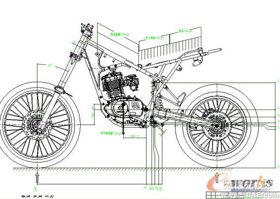 Pro/MECHANICAL在摩托車車架設計中的應用proe模型圖圖片2