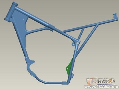 Pro/MECHANICAL在摩托車車架設計中的應用proe模型圖圖片5