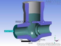 ANSYS應(yīng)用實(shí)例——高參數(shù)閘閥閥體強(qiáng)度應(yīng)力分析ansys培訓(xùn)課程圖片3