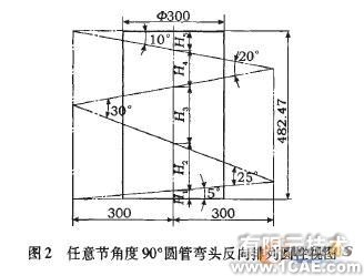 圓管彎頭CAD展開放樣新思路autocad design圖片2