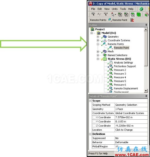 技術(shù)分享 | APDL在ANSYS WORKBENCH MECHANICAL中的應(yīng)用概述 —Remote Points中插入命令ansys培訓(xùn)課程圖片1