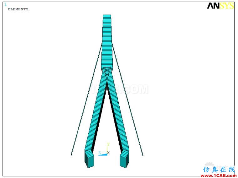 某斜拉橋ANSYS仿真分析實(shí)例ansys分析圖片4