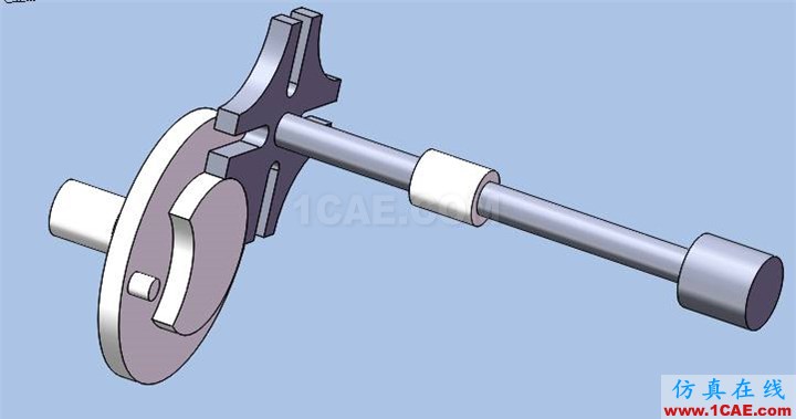 Solidworks電影抓片機構仿真solidworks simulation應用技術圖片6