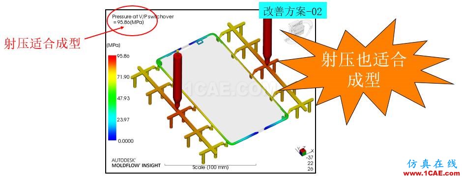 光寶移動(dòng)經(jīng)驗(yàn)分享《基于Insert-Overmolding金屬預(yù)熱對產(chǎn)品變形及鋼化玻璃易碎的成因探討》moldflow注塑分析圖片24