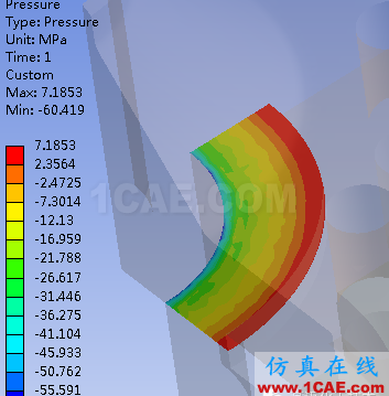 壓力容器法蘭應(yīng)力分析方法對比cfx結(jié)果圖片13