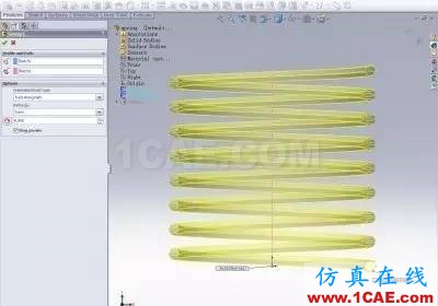 『實(shí)用技巧』SolidWorks最簡(jiǎn)單的彈簧畫法教程solidworks simulation技術(shù)圖片2