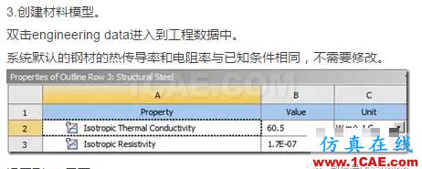 WORKBENCH對通電導線的熱分析ansys workbanch圖片3