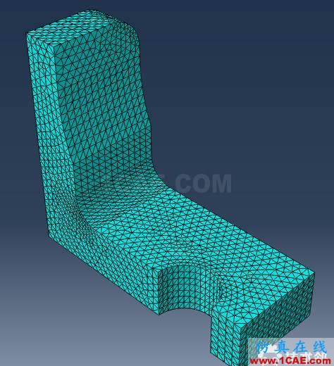 Abaqus和WELSIM仿真簡單支架受力分析案例賞析---細(xì)化網(wǎng)格對（應(yīng)力集中）解的收斂性的影響abaqus有限元分析案例圖片10