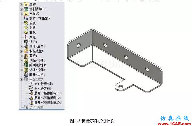 solidWorks?鈑金零件設(shè)計教程之一，必須的收藏！solidworks simulation應(yīng)用技術(shù)圖片3