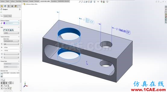 SolidWorks MBD:符合ASME Y14.5-2009標(biāo)準(zhǔn)的連續(xù)特征公差標(biāo)注solidworks simulation應(yīng)用技術(shù)圖片3