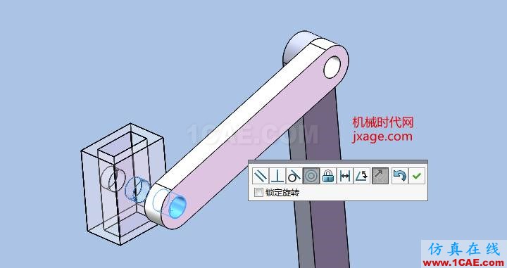 solidworks牛頭刨床仿真solidworks仿真分析圖片3