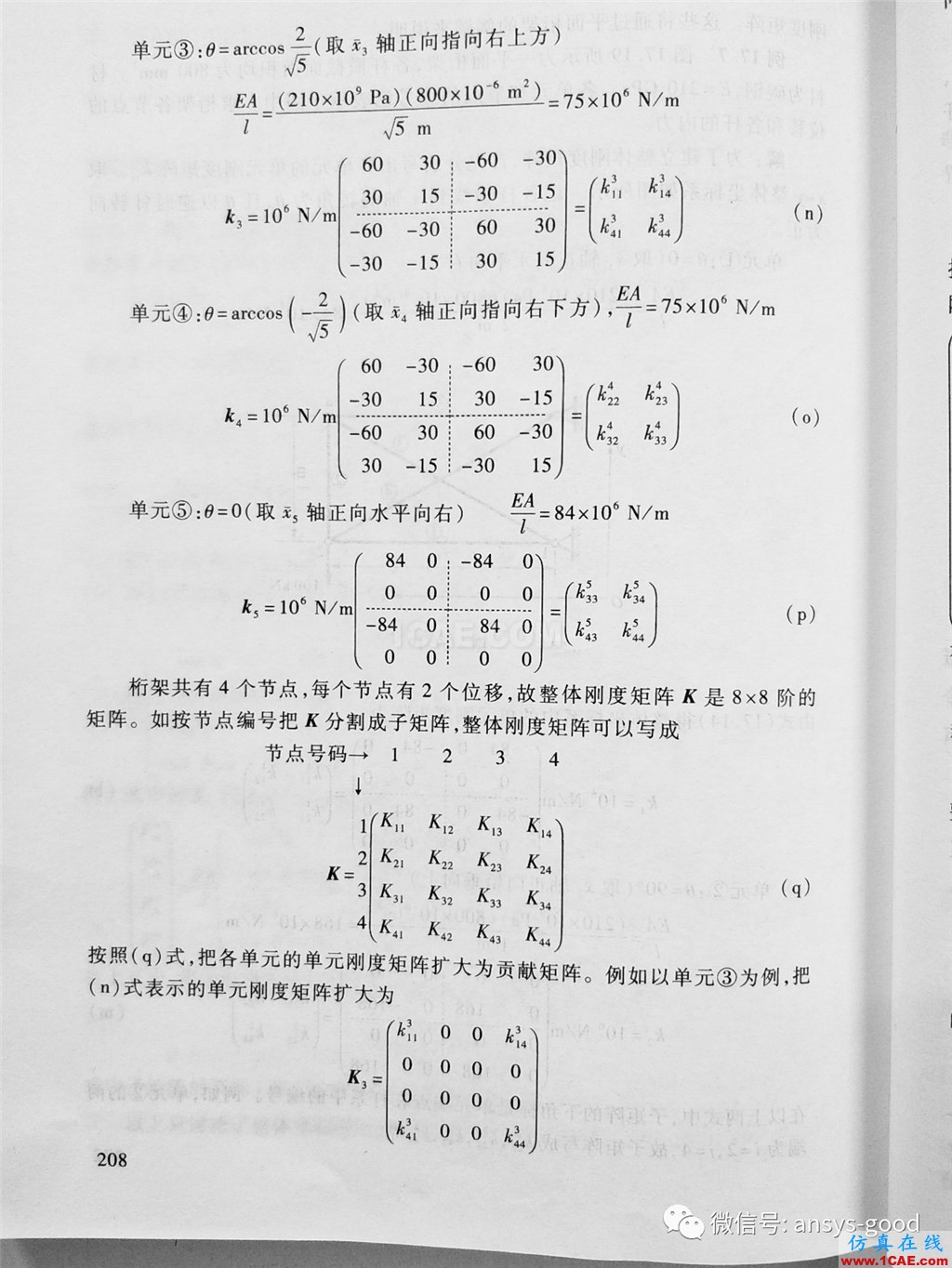 平面桁架(矩陣位移法)ANSYS分析ansys結(jié)果圖片4