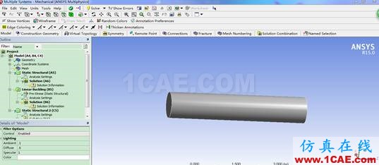 Ansys workbench: 屈曲分析ansys分析圖片5