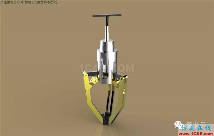 【工程機(jī)械】三爪夾持器三維建模圖紙 solidworks設(shè)計(jì)下載solidworks simulation應(yīng)用技術(shù)圖片2