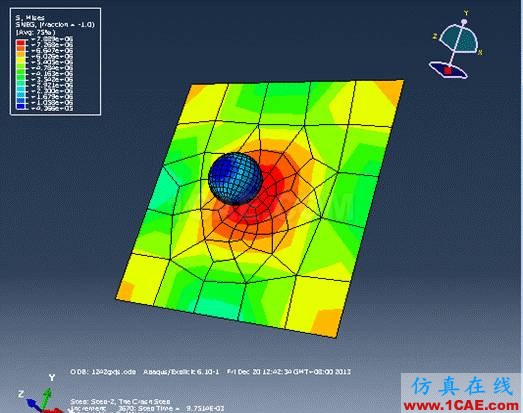 ABAQUS小球下落問(wèn)題分析abaqus有限元仿真圖片32