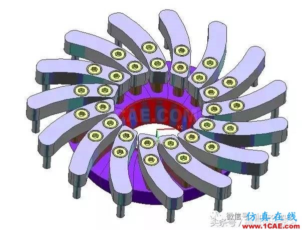 齒輪帶著十五個(gè)行位彎抽芯，這圖高清版ug設(shè)計(jì)圖片7