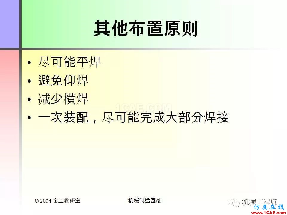 【專業(yè)積累】100頁(yè)P(yáng)PT，全面了解焊接工藝機(jī)械設(shè)計(jì)培訓(xùn)圖片86