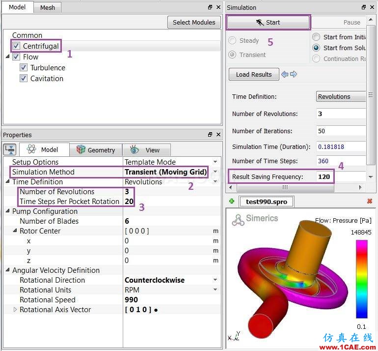PumpLinx離心泵數(shù)值仿真指導教程Pumplinx旋轉(zhuǎn)機構(gòu)有限元分析圖片26
