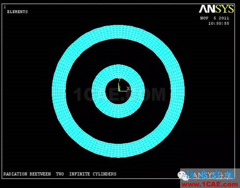 ANSYS對(duì)同軸圓柱體的輻射仿真模擬ansys結(jié)果圖片4