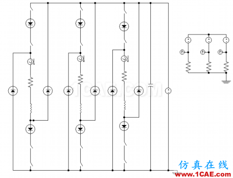 利用Maxwell仿真SM電機(jī)的外電路圖【轉(zhuǎn)】Maxwell分析圖片1