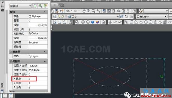CAD圖中X、Y軸兩個(gè)方向縮放比例不同如何操作？【AutoCAD教程】AutoCAD分析案例圖片6