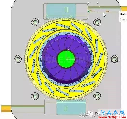 齒輪帶著十五個(gè)行位彎抽芯，這圖高清版ug培訓(xùn)課程圖片13