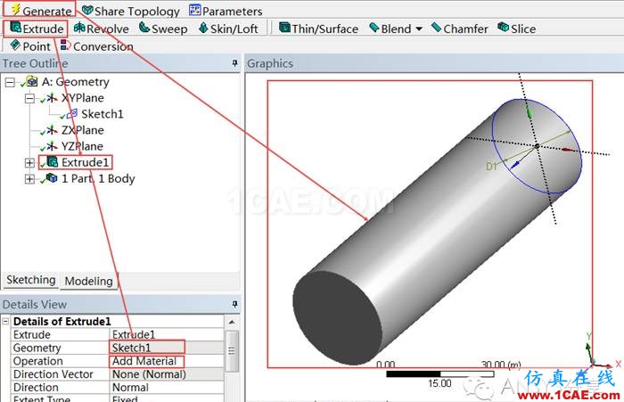 Ansys DesignModeler零件的幾何建模教程ansys結果圖片12