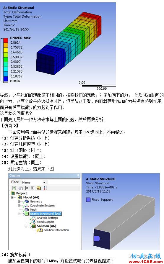 如何在ANSYS WORKBENCH中進(jìn)行多載荷步的靜力分析？ansys培訓(xùn)的效果圖片4