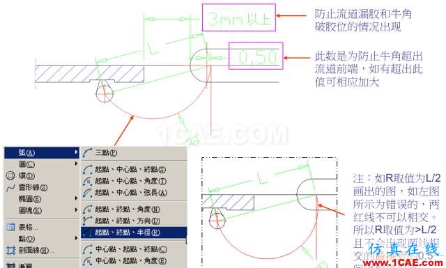 教你怎么畫模具的牛角進(jìn)膠點、拆彎偷料ug設(shè)計圖片3