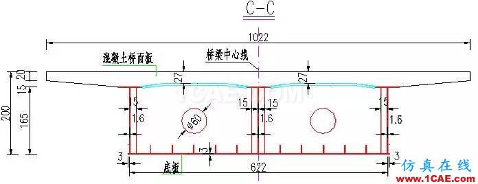 知識庫 丨 鋼-混凝土組合橋梁分析實例Midas Civil仿真分析圖片4