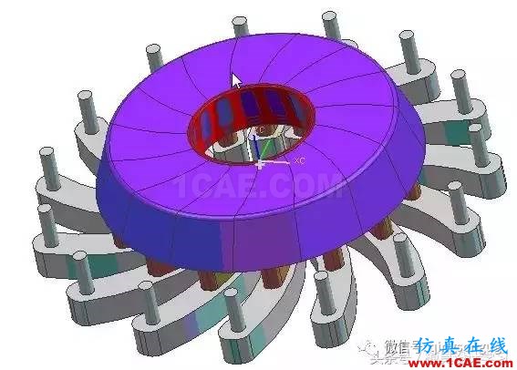 齒輪帶著十五個(gè)行位彎抽芯，這圖高清版ug設(shè)計(jì)案例圖片8