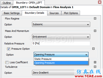 CFX中的Opening邊界cfx培訓(xùn)課程圖片5