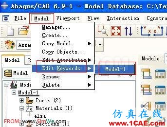 ABAQUS6.9版本XFEM(擴展有限元)例子的詳細圖解step by step