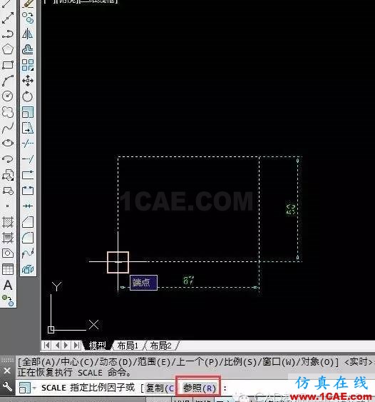 不計算縮放的比例因子如何根據(jù)最終的長度直接縮放？【AutoCAD教程】AutoCAD技術圖片4