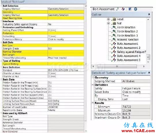 案例 | 螺栓VDI2230設計分析ansys仿真分析圖片2