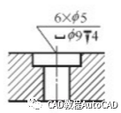 cad沉孔及孔深符號(hào)怎么通過文字輸入方式打出來？【AutoCAD教程】AutoCAD培訓(xùn)教程圖片2