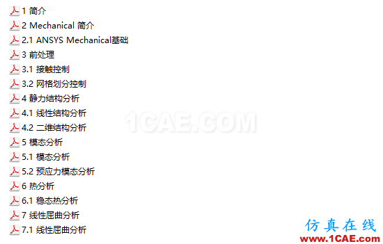 Workbench Mechanical結(jié)構(gòu)仿真官方教材，共享優(yōu)質(zhì)學(xué)習(xí)資源ansys分析案例圖片3