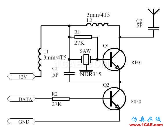 無(wú)線遙控發(fā)射接收設(shè)計(jì) --- 315M遙控電路 - 香率 - 我的博客