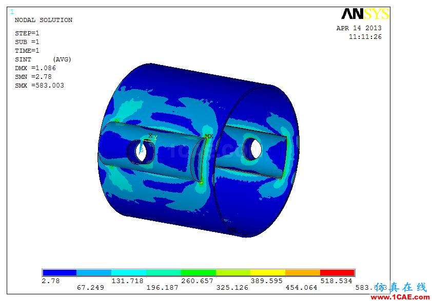 應用 | 螺旋板換熱器接管有限元分析ansys workbanch圖片5