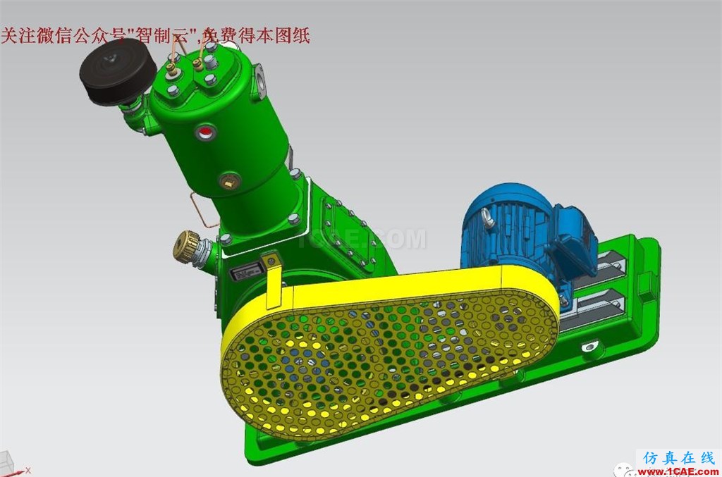 【工程機(jī)械】電動空氣壓縮機(jī)3D模型 UG(NX)設(shè)計(jì) 空壓機(jī)數(shù)模ug設(shè)計(jì)圖片2