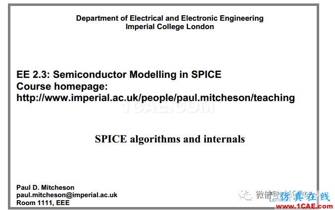 【資料分享】SPICE電路仿真入門與提高(附80M經(jīng)典教程、論文、手冊(cè)與源代碼)【轉(zhuǎn)發(fā)】EDA技術(shù)圖片4