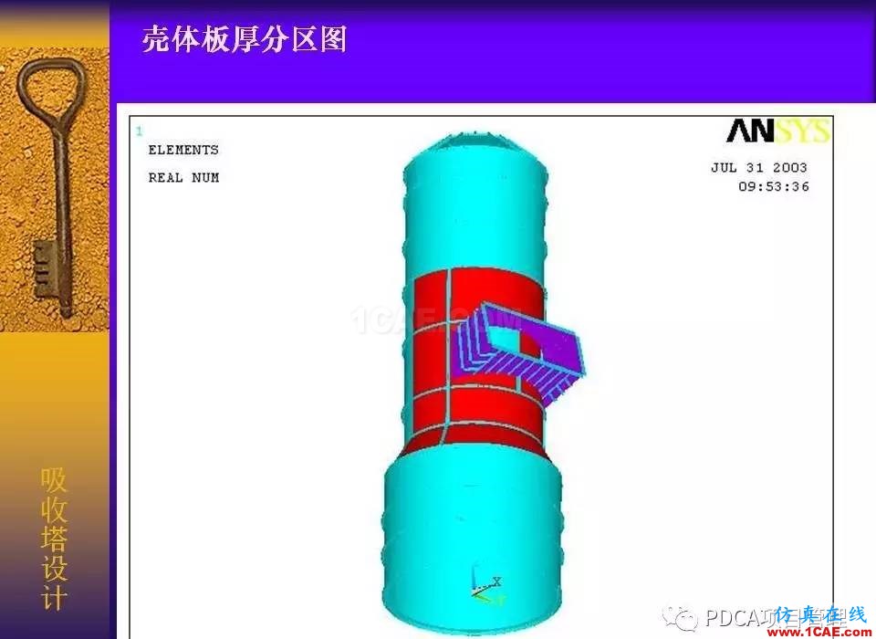 吸收塔易拉罐Ansys有限元分析案例圖解ansys結構分析圖片6