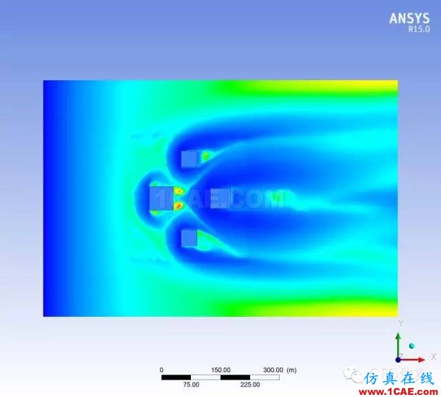 fluent城市建筑流體分析案例，氣流，風，和霧霾fluent結果圖片6