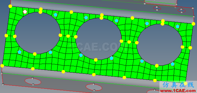 大孔周圍的網(wǎng)格調(diào)整（Hypermesh基礎(chǔ)入門(mén) 12）hypermesh應(yīng)用技術(shù)圖片9