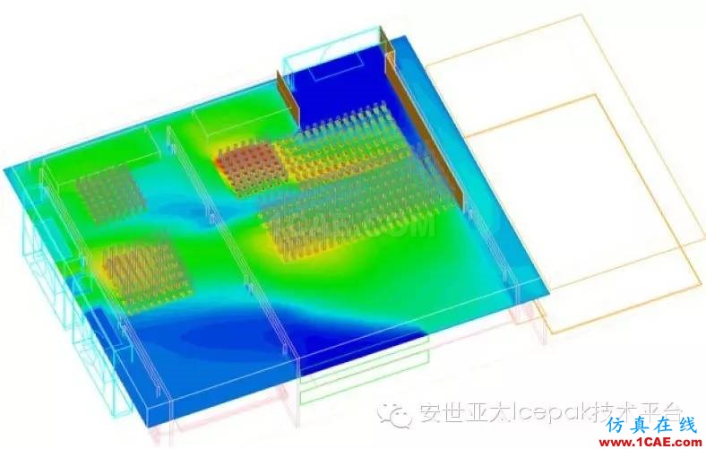 使用Icepak對(duì)思科遠(yuǎn)程監(jiān)控系統(tǒng)（多媒體數(shù)字信號(hào)編解碼器）進(jìn)行熱仿真優(yōu)化ansys仿真分析圖片3