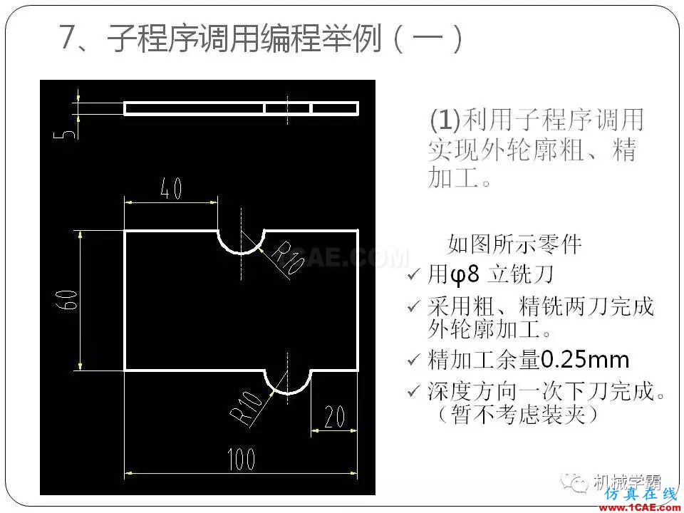 【收藏】數(shù)控銑床的程序編程PPT機械設計案例圖片67