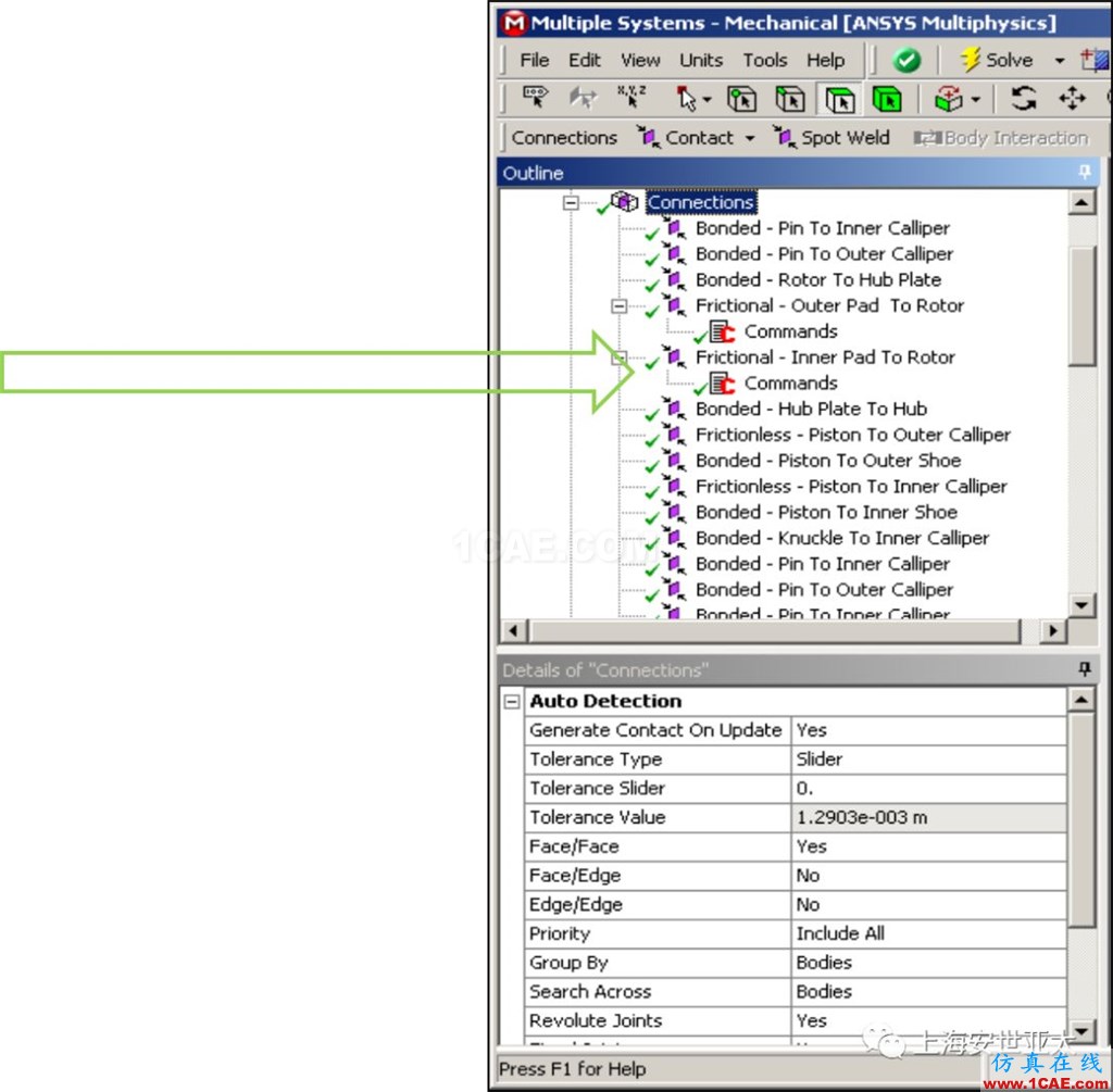 技術(shù)分享 | APDL在ANSYS WORKBENCH MECHANICAL中的應(yīng)用概述 —“Connection”中插入命令ansys結(jié)果圖片1